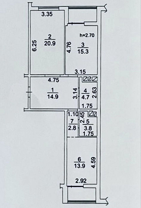 Продам 2-комнатную квартиру ЖК Модерн, Судостроительная, кухня 18 м² Одеса - зображення 2