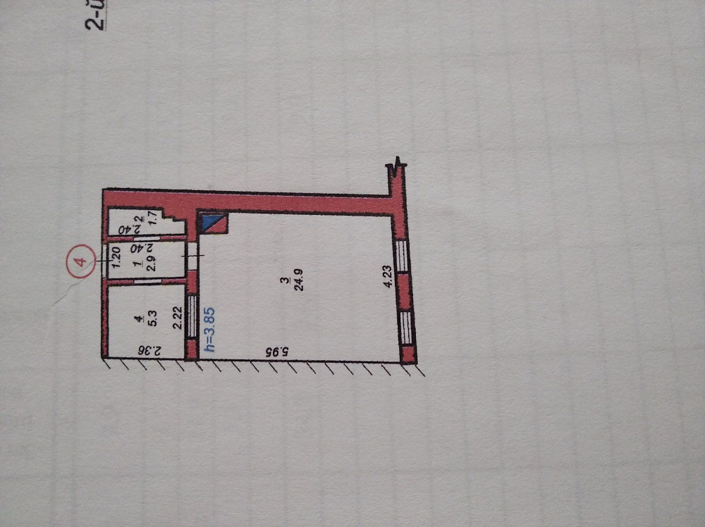 Прод 1 к кварт 35 м2 Стрий вікна виходять на Майдан Ринок Приват Банк Стрий - зображення 1