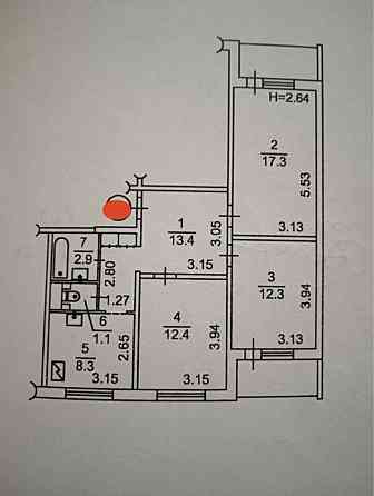 ВЛАСНИК БЕЗ КОМІСІЇ  3-к 76 кв.м., метро Теремки, вул. Ак. Заболотного Київ