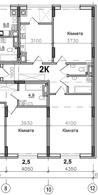Двостороння Новобудова в Центрі - 76 м2 -  Розтермінування 36 місяців Черновцы - изображение 4