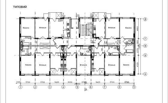 1-кімн. Новобудова - 46 м2 -  в Авторському будинку - район Парку Черновцы