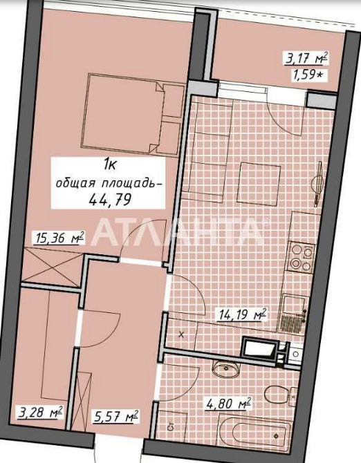1-ком Вид в сторону Французского бул. Аркадия/ЖК Атмосфера. Одесса - изображение 5