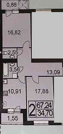 2-кімнатна квартира у новобудові Старокостянтинів