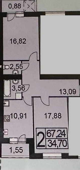 2-кімнатна квартира у новобудові Староконстантинов - изображение 2