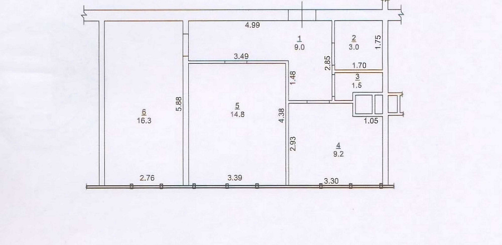 Срочно ! 22 жемчужина. Болгарская. Центр. 53 м. 2 комн. 4 этаж Одесса - изображение 1