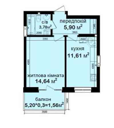 Продаж 1 кімн. квартири по вул. Метрологічна 107 в Голосіївському р-ні Київ