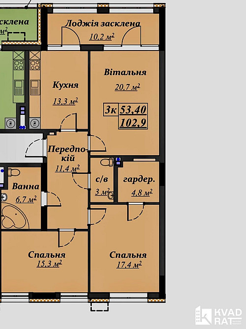 Преміальна 3х кім квартира Біля Озера та Парку Івано-Франківськ - зображення 4
