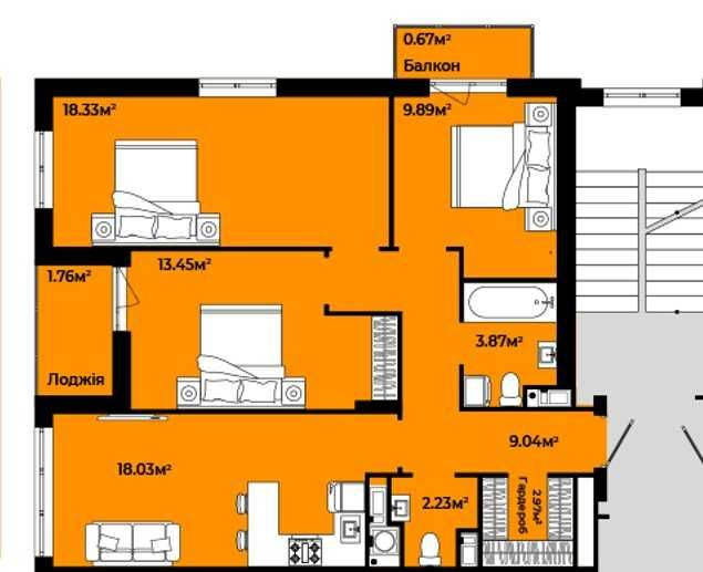 3 кім. квартира_вул. Трускавецька_ціна ТОП_ТОРГ Львов - изображение 4