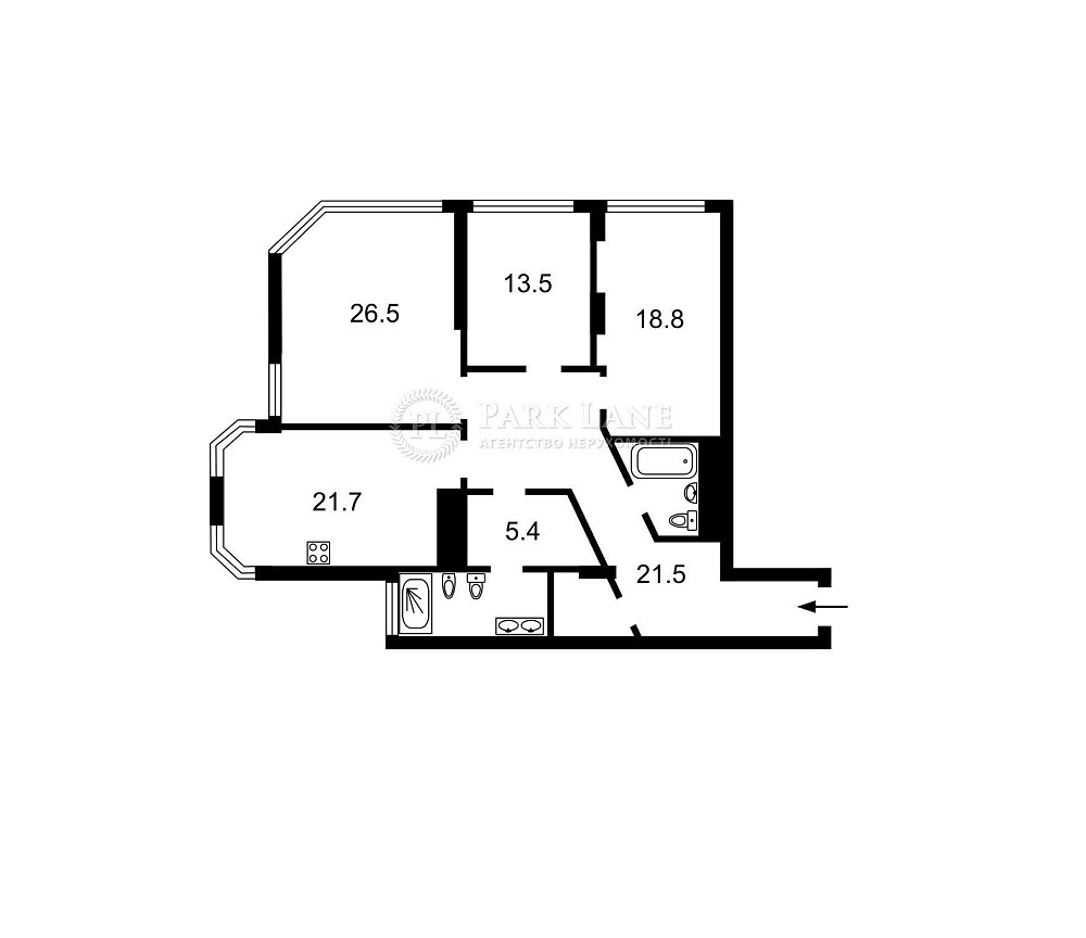 Продаж квартири 3кім 124м ремонт ЖК Sherwood Київ - зображення 5