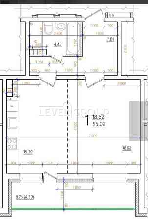 Продаж 1кім квартири (євродвушка), 55м2, ЖК Одеський бульвар Київ