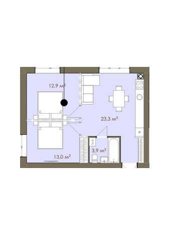 БЕЗ % 1м2=600уе Продам велику двокімнатну квартиру. Розстрочка 24 міс Київ - зображення 2