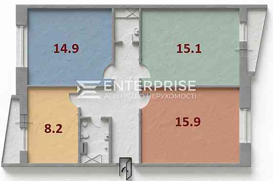 Продаж 3 к. квартири з ремонтом, проспект Тичини, Березняки Київ