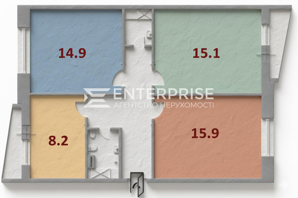Продаж 3 к. квартири з ремонтом, проспект Тичини, Березняки Київ - зображення 1