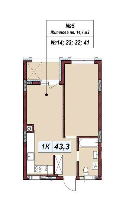 Продаж 1кім квартири вул.Бузкова (Навроцького) Львів - зображення 2