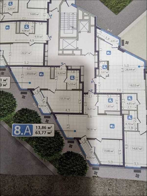 ЖК Заречний, 1К, 63,77 м.кв. дом N8, дом здан, переуступка без % Київ - зображення 4