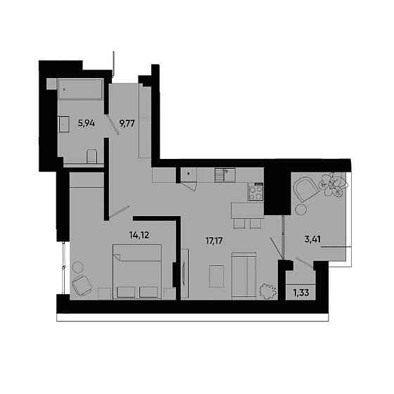 Продаж 1 кім. квартири вул. Малоголосківська Львов