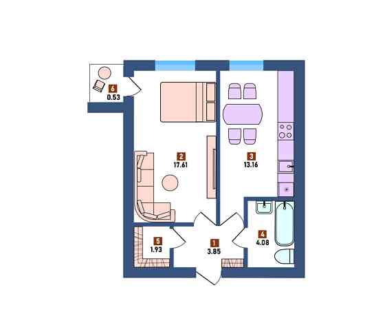 Однокімнатна квартира в новобудові Луцьк