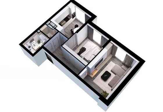 Продаж квартири біля озера. 2к 57 м2, розстрочка 24 517 грн платіж Київ