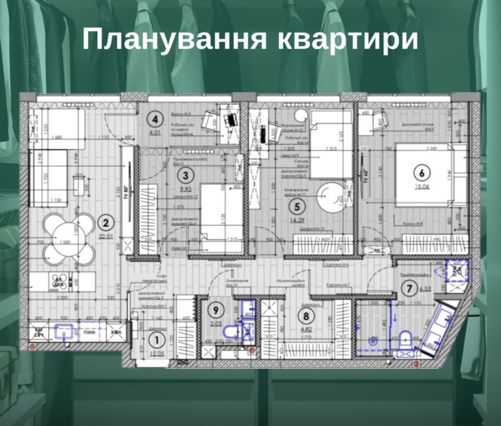 Продам ВИДОВУЮ 3к квартира 96м2 в ЖК Диброва Парк Київ - зображення 8
