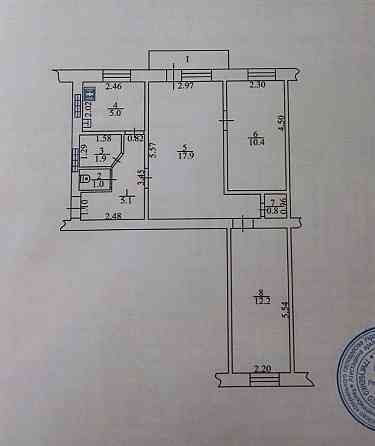 ЦІНА стала меньшою на 3 кімн. квартиру , можливо по Сертифікату Кременчуг