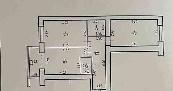 2 кімнатна під ремонт. Стяжка, газ, сантехніка Ивано-Франковск