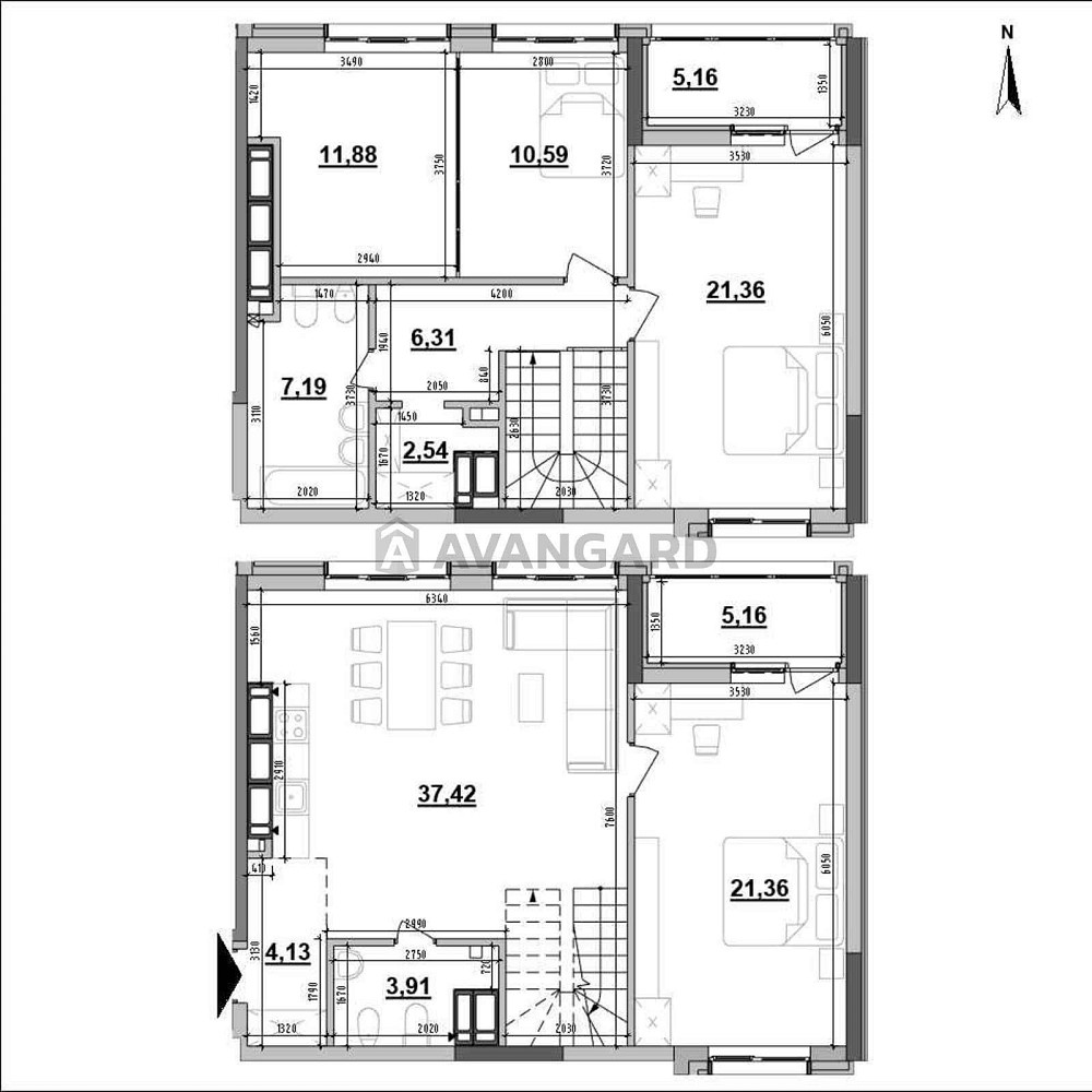 Від забудовника 3 кімнатна 137м розтермінування ЖК Maxima М Печерська Київ - зображення 2
