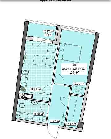 Срочно‼️ 1-комн.квартира 45м²‼️вид на море‼️ЖК "Атмосфера"Секция сдана Одеса