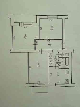 Продається простора 3-кімнатна квартира Глухівці