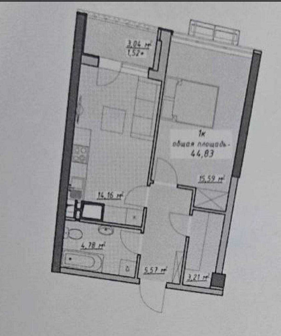 Атмосфера, 1комн с прямым видом на море. 6 секция Одеса - зображення 3