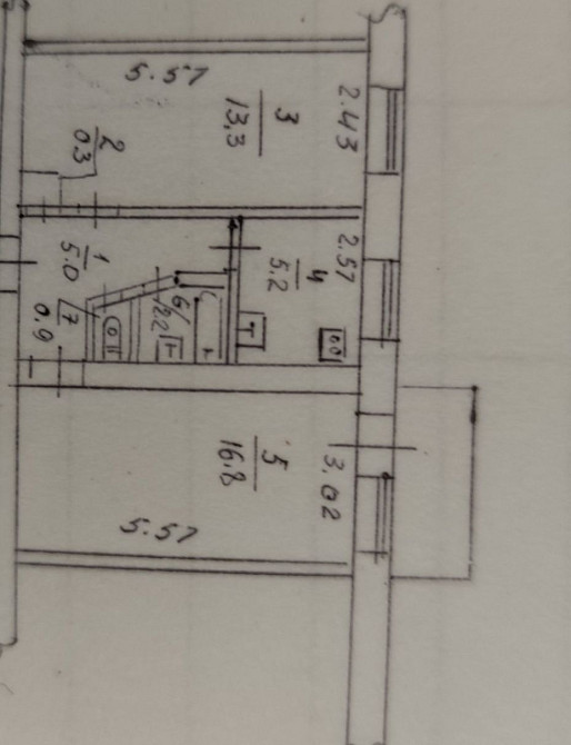 Квартира під ремонт 2-х. кімнатна Кам`янське (Нікопольський р-н) - зображення 2