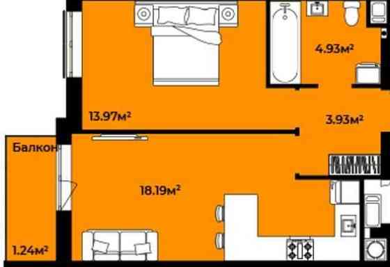 1-кім кв з балконом у Франківс. р-ні_Новобудова CONTINENT LIFE_58000$ Сокільники