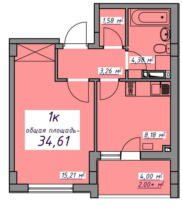 ЖК 7 небо, квартира с ремонтом. Гардеробная. В квартире не жили. Авангард - изображение 8