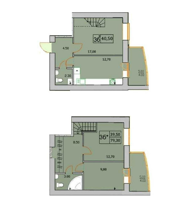 3к квартира 79м-Держ програми-Так, оформлення мінімальне Буча - зображення 2