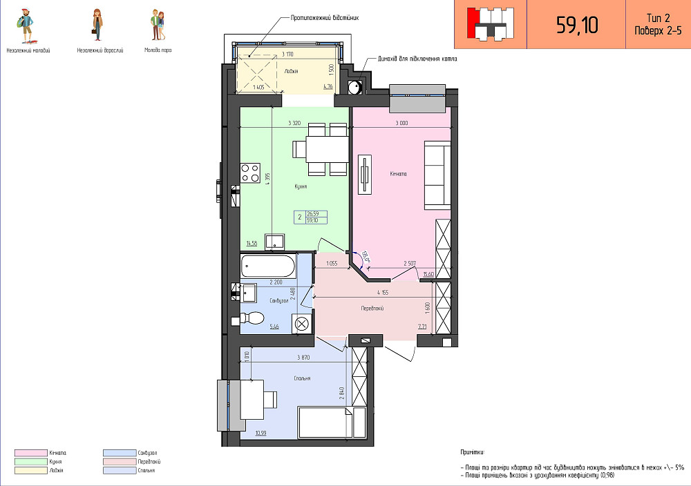 Продаж квартири ЖБК "Там де комфортно" Звягель - зображення 5