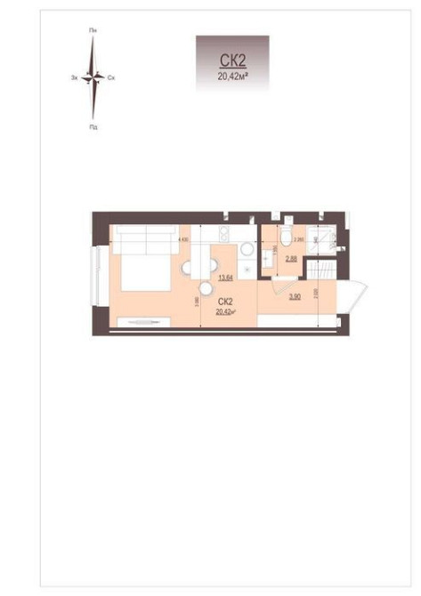 Квартира напроти Бучанського парку - лише за $ 14 200 Гостомель - зображення 5