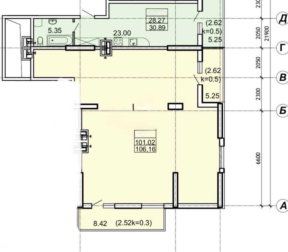 3х ком 106 м2 ЖК Акрополь/Черняховского/парк Победы/5 ст.Б.Фонтана Одесса - изображение 8