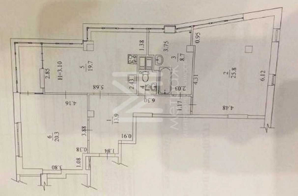 Продаю 3х комнатную квартиру 94 м2 ЖК КРИСТАЛЛ Харьков - изображение 3