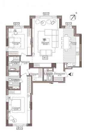 Продаж 3-к в ЖК Камертон,вул.Річкова, поруч вул.Дмитрівська,1700$/м2, Київ