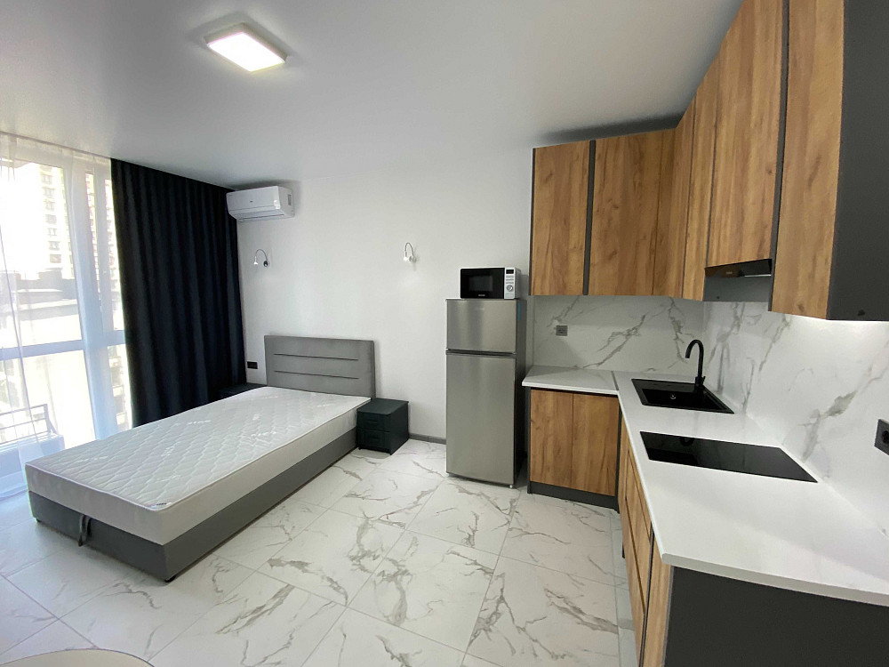 Каменська 127 Сдам шикарну 1но кімнатну студію метро "Вирлиця" Київ - зображення 4