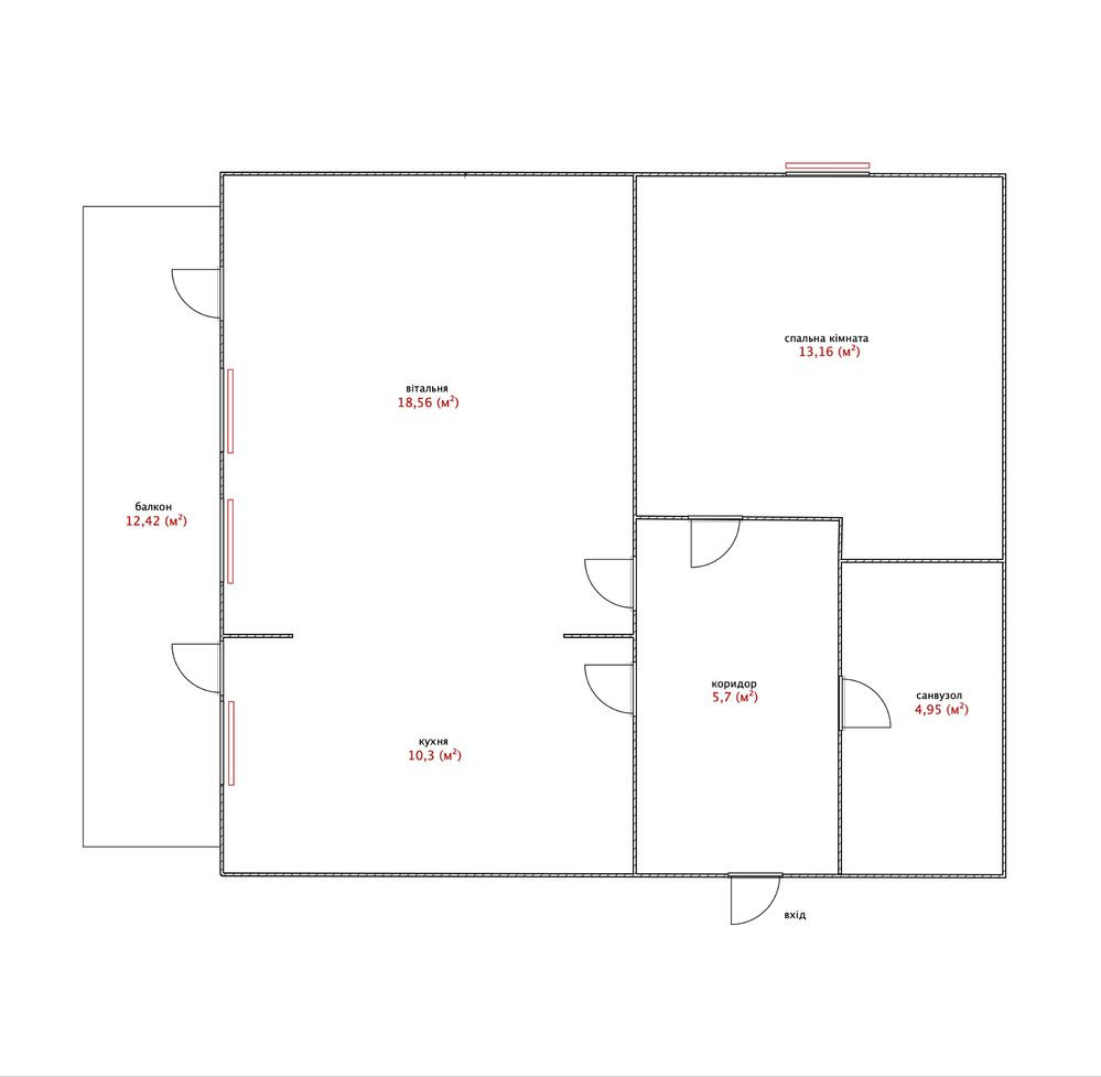 Без%, ЖК Ліпінка, 2-кім, 57м2, 3 поверх Київ - зображення 1