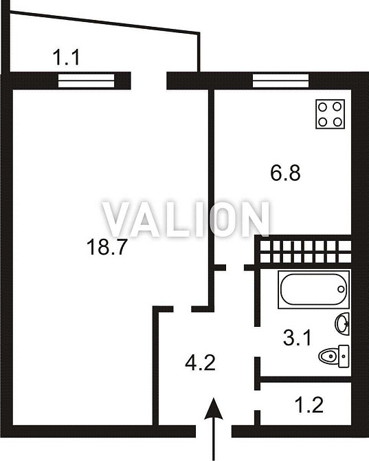 Без % Продаж 1-кімнатної квартири, вул. Мрії, 17–19 (колишня Туполєва) Київ - зображення 3