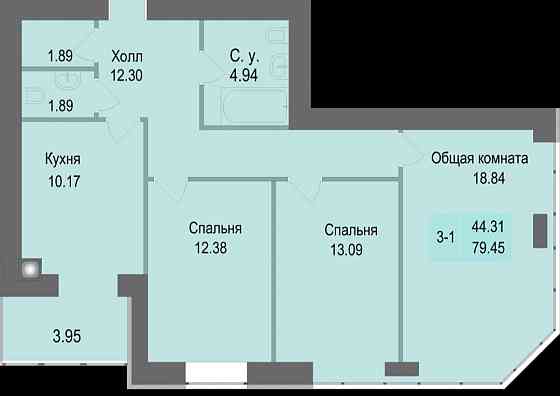 Продаж 3 кімнатна квартира 78 м2 готовий будинок розтермінування Софиевская Борщаговка