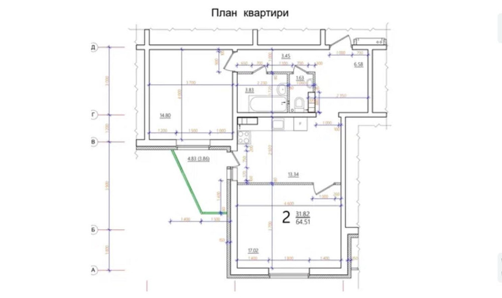 ЖК Одеський бульвар Продам двокімнатна квартира 65 м2 Новосілки Чабани - зображення 8