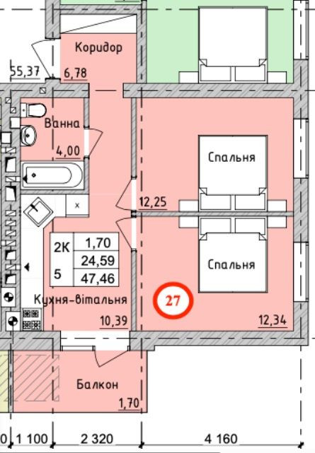 2к квартира в ЖК Бургундія 3, 3 поверх з Балконом, є Ліфт, 842$ за м²! Ирпень - изображение 2