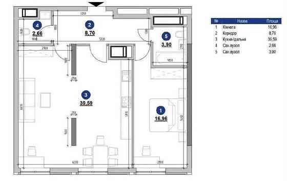 НизькаЦіна 1950$ м2 ЖК Nordica Residence 2К 71.8м2 Залізничне шосе 43А Київ