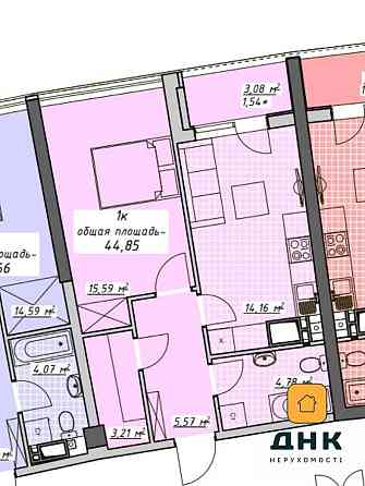 Аркадия. Однокомнатная квартира. ЖК Атмосфера Одесса
