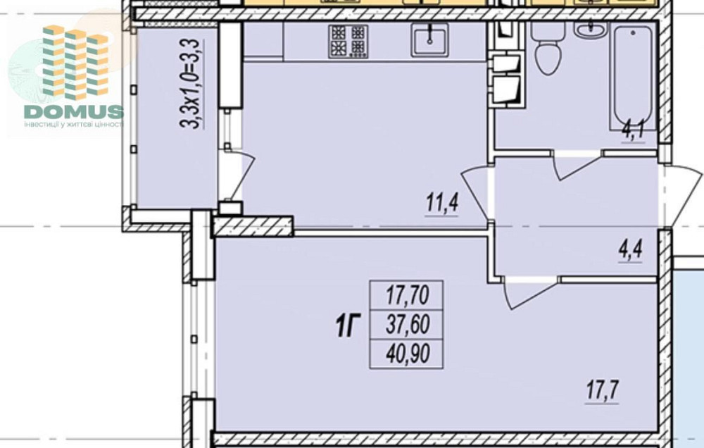 Продам 1 комн 41м2 ЖК Прохоровский квартал! Стикон! Готовый дом! Одесса - изображение 2