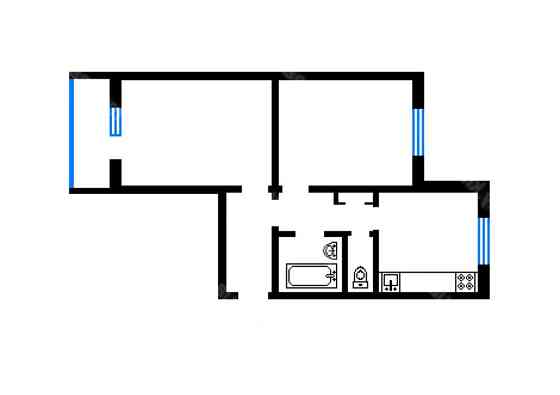 Двокімнатна квартира по вул. Хорольська 8/4 Київ