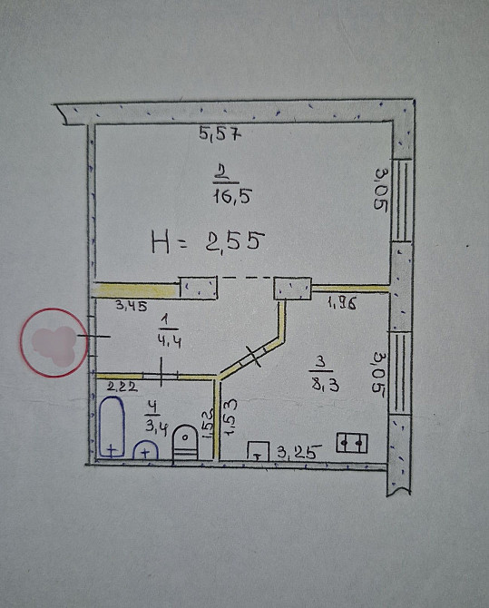Продаж 1-но кімнатної квартири. Дніпровське шосе. Взуттєва фабрика. Кривой Рог - изображение 8