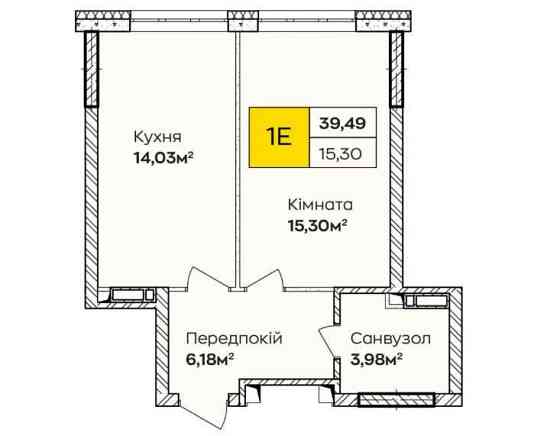 1-кімнатна квартира  з розстрочкою! Метро Позняки Київ